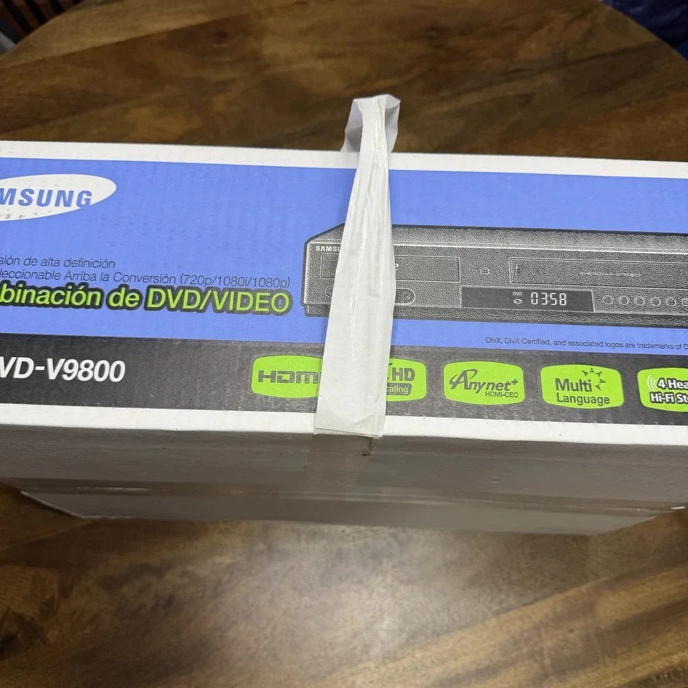 New Sealed - Samsung DVD-V9800 DVD VCR Combination Player Full HD HDMI